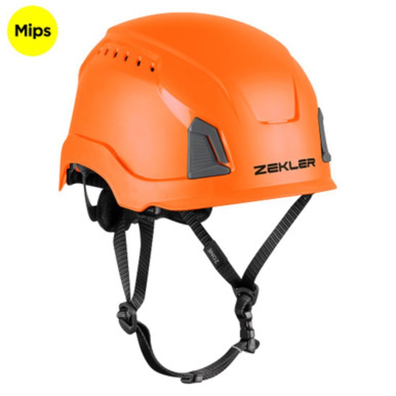 ZEKLER Head Protection | ZONE Helmet Orange Head Protection with MIPS and Chinstrap