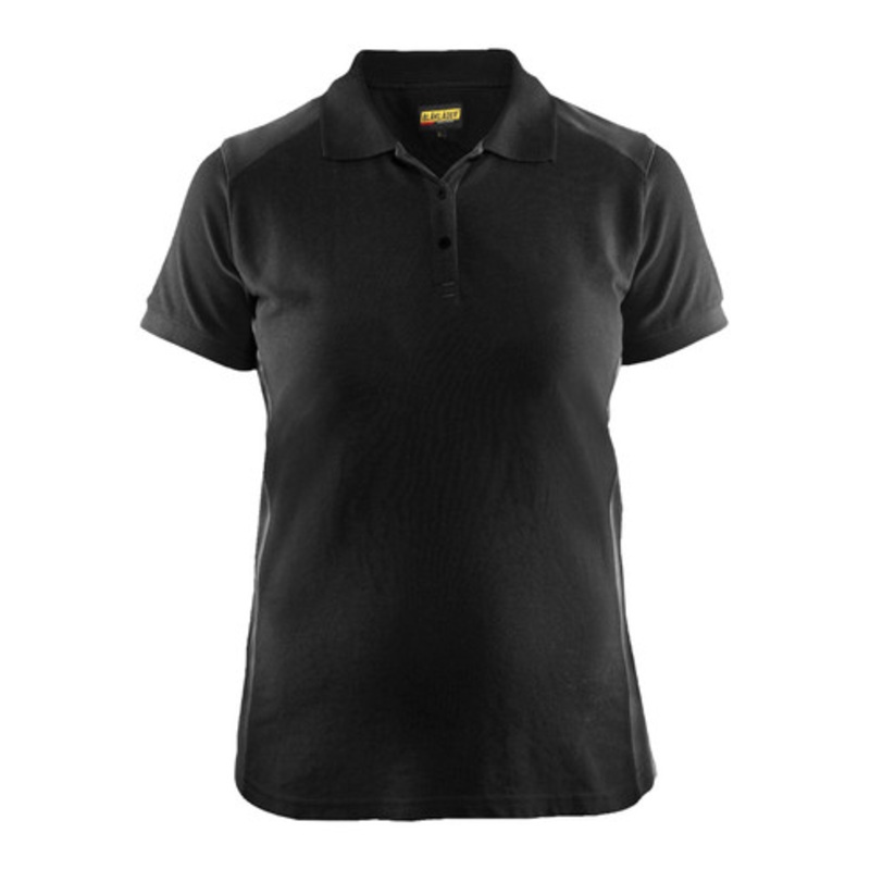 BLAKLADER Polo Shirt  | 3390 Womens Black / Dark Grey Profile Polo Shirt with Durable Poly/Cotton Blend
