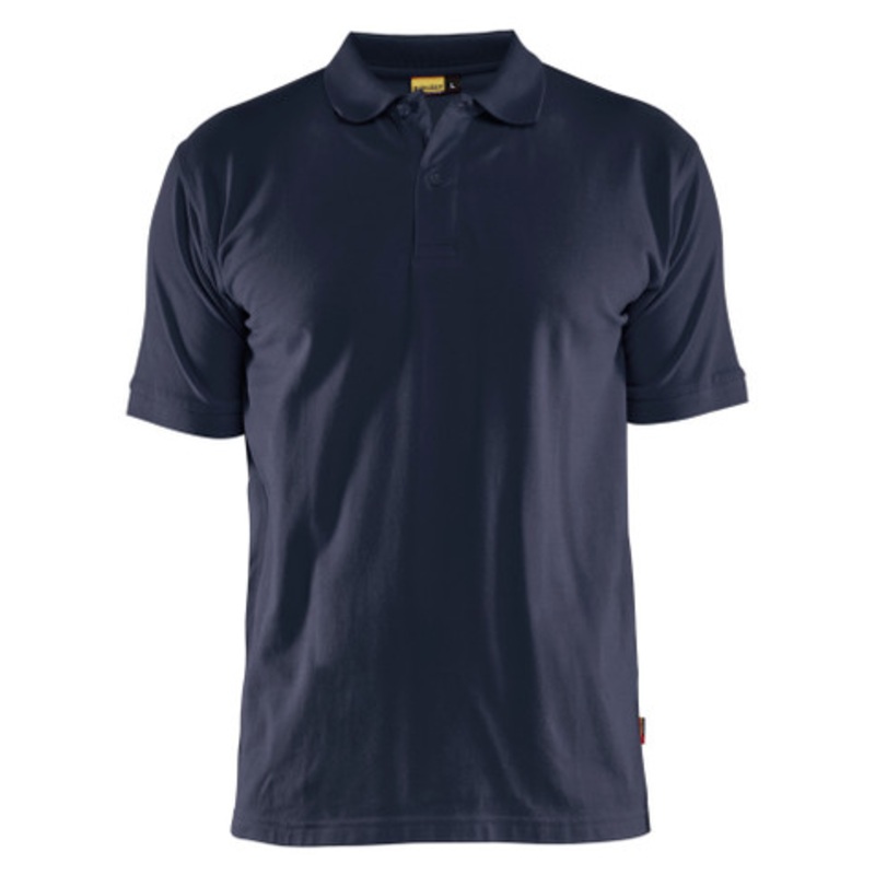 BLAKLADER Polo Shirt  | 3435 Mens Dark Navy Blue Profile Polo Shirt in Cotton