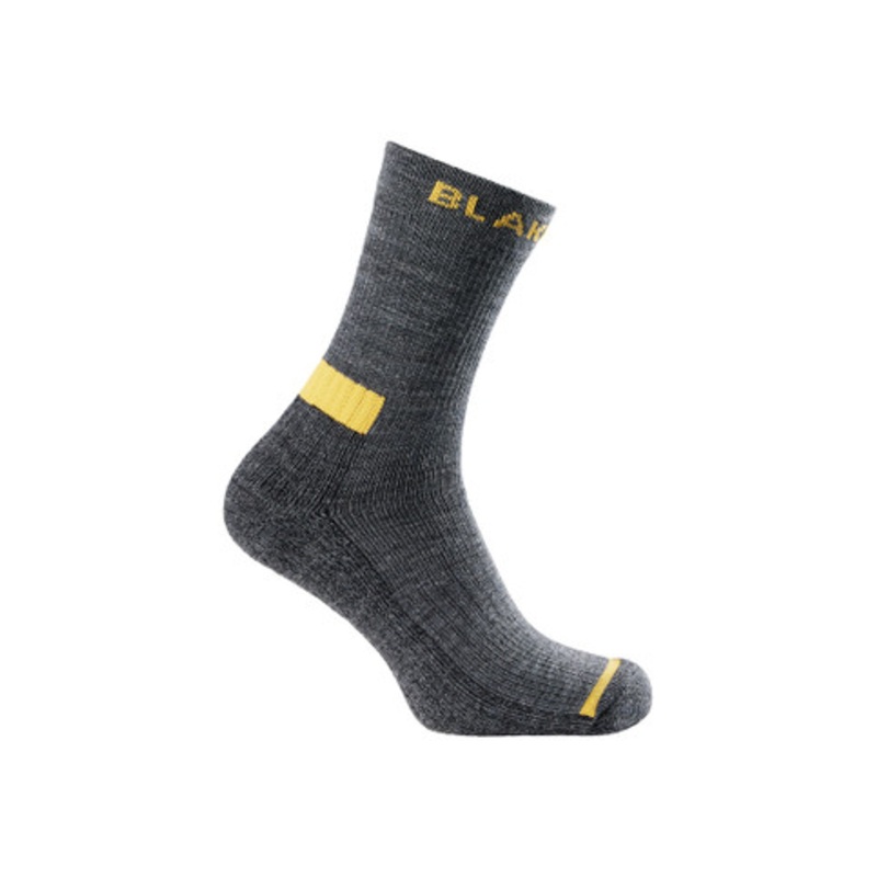 BLAKLADER Socks | 2501 Wool Insulating Socks Elastic Knit in Black Melange