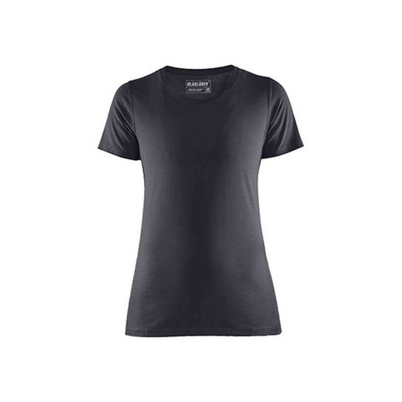 BLAKLADER T-Shirt | 3334 Mid Grey Womens T-Shirt with Round Neck and Classic Fit in Cotton