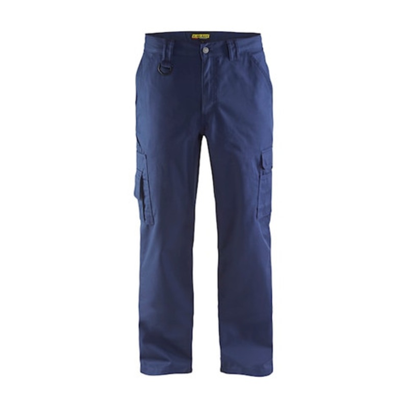 BLAKLADER Trousers | 1407 Industry Navy Blue Trousers with Polyester