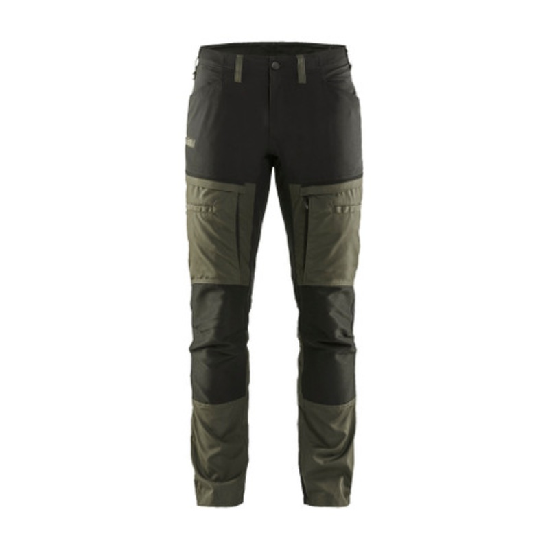 BLAKLADER Trousers | 1456 Service Olive Green Trousers with Durable Poly/Cotton Blend