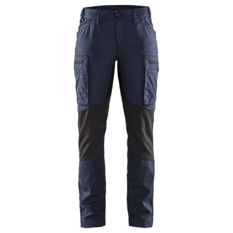 BLAKLADER Trousers | 7159 Womens Service Dark Navy Blue Trousers with Polyester