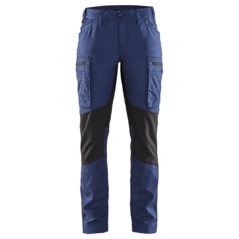 BLAKLADER Trousers | 7159 Womens Service Navy Blue Trousers with Polyester