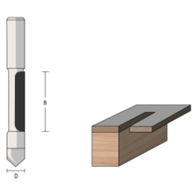 FAMAG Router Bits | 3115 STRAIGHT Panel Drill Router Bits with 8mm Shank