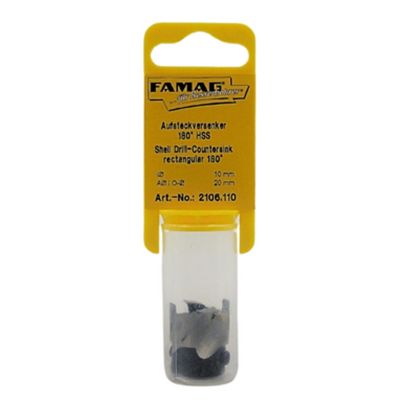 FAMAG Shell Countersinks | 2106 180 Countersink –  20mm  for 10mm Drill