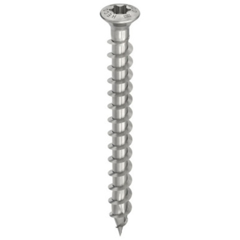 HECO Screws | 5mm Raised Countersunk Head Screws HD20 with Full Thread in A2 304 Stainless Steel