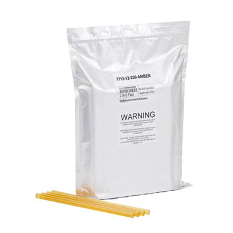 KNOTTEC Adhesives | Wood Repair Amber Therm Melt Adhesives 2.5kg resealable foil bag with 100 sticks