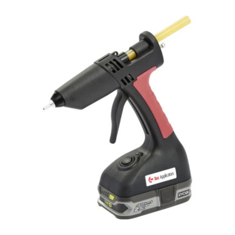 KNOTTEC Applicator | 308-12 Cordless Applicator Glue Gun with DeWalt Battery Badadapter