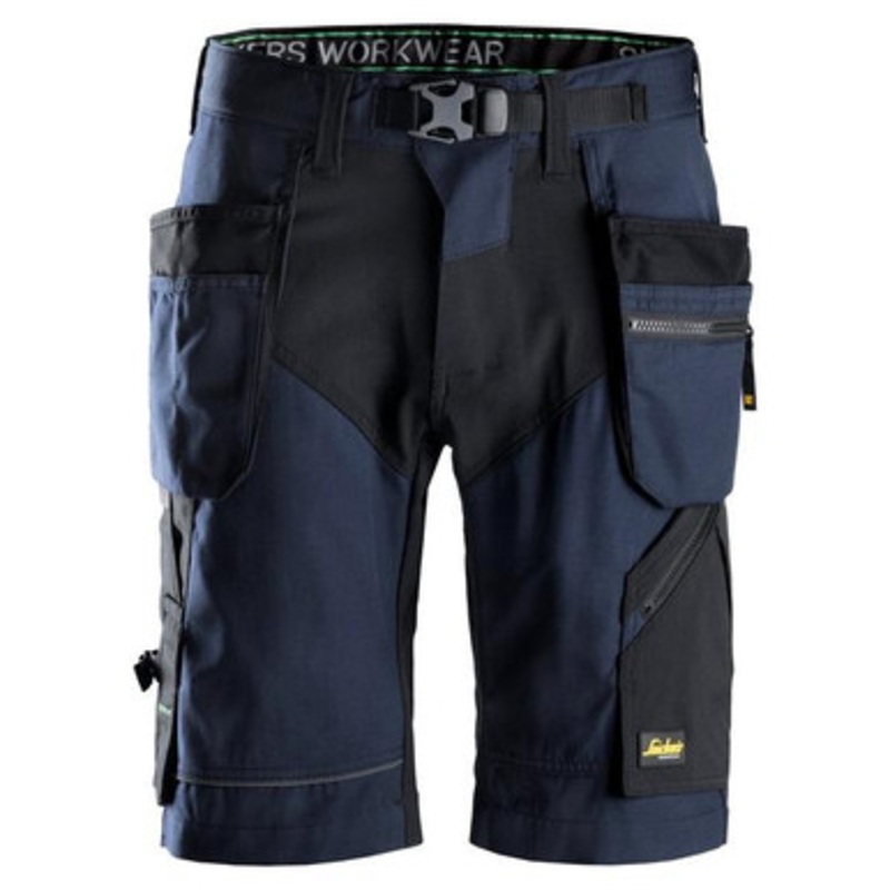 SNICKERS Shorts | 6904 Flexi Work Navy Blue Shorts with Holster Pockets Cordura with Stretch