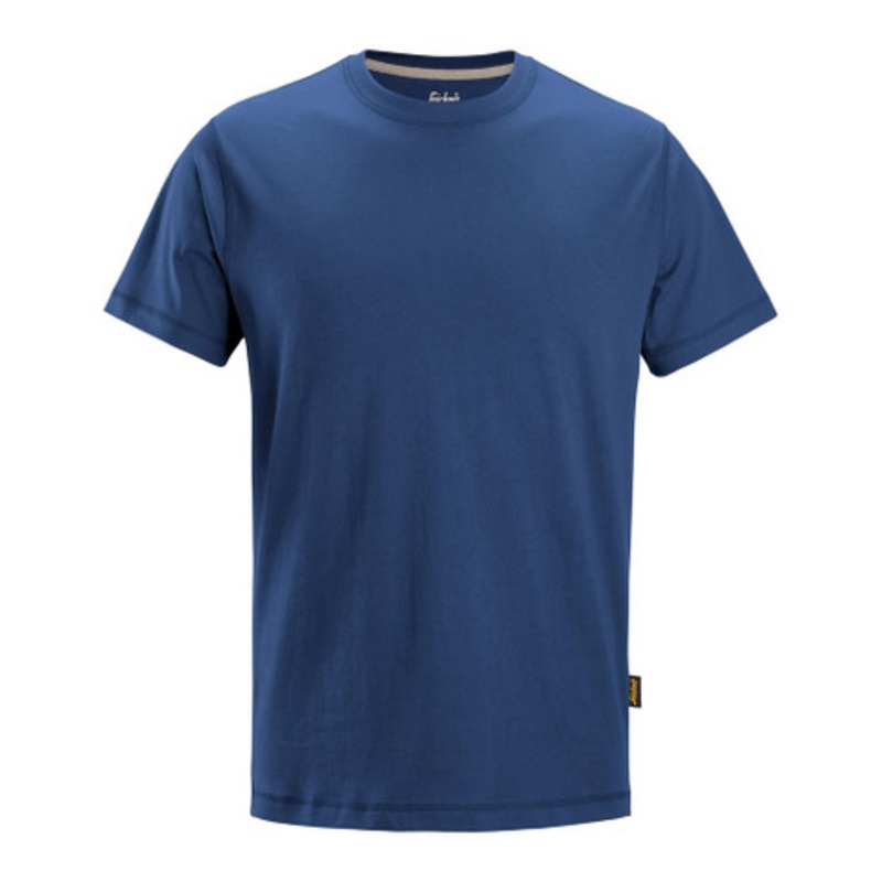 SNICKERS T-Shirt | 2502 Deep Blue AllroundWork T-Shirt with Round Neck and in Cotton