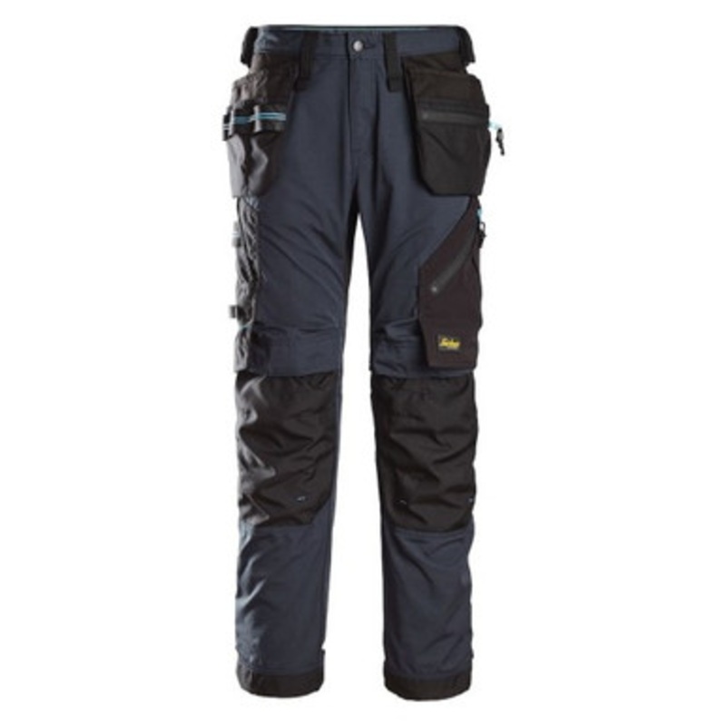 SNICKERS Trousers | 6210  Lite Work Navy Blue Trousers with Kneepad Pockets and Holster Pockets Rip-Stop