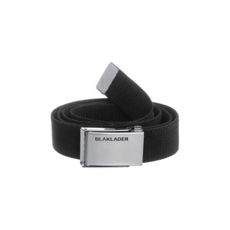 BLAKLADER Accessory | 4004 Classic Black Belt with Steel Buckle and Stretch