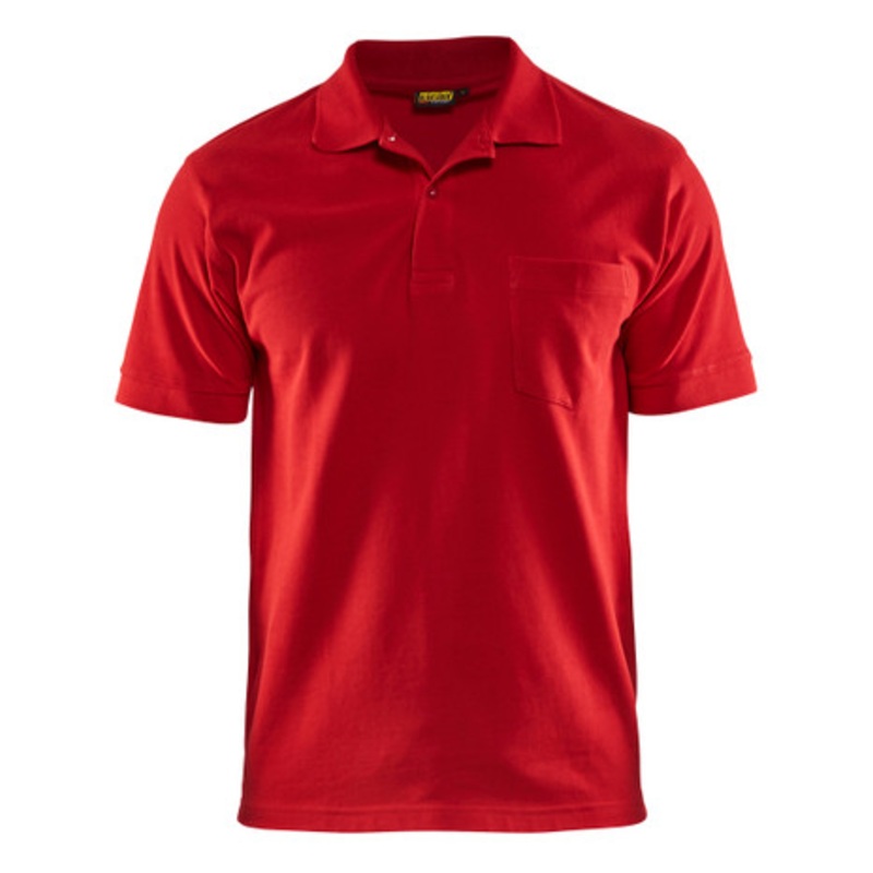 BLAKLADER Polo Shirt  | 3305 Mens Red Polo Shirt with Cotton