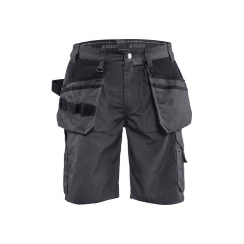 BLAKLADER Shorts | 1526 Craftsman Dark Grey Shorts with Holster Pockets Durable Poly/Cotton Blend