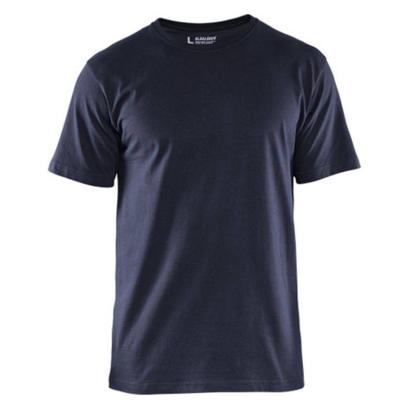 BLAKLADER T-Shirt  | 3525 Mens Dark Navy Blue Classic T-Shirt in Cotton