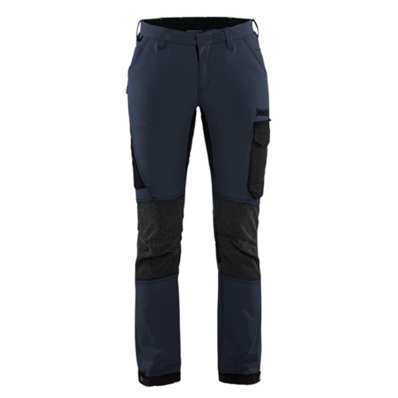 BLAKLADER Trousers | 7122 Womens Service Dark Navy Blue Trousers in 4-Way Stretch
