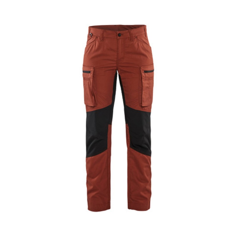 BLAKLADER Trousers | 7159 Womens Service Burned Red Trousers with Polyester
