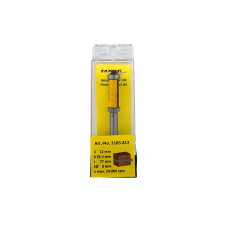 FAMAG Router Bits | 3103 STRAIGHT Flush Trimmer Router Bits with 8mm Shank