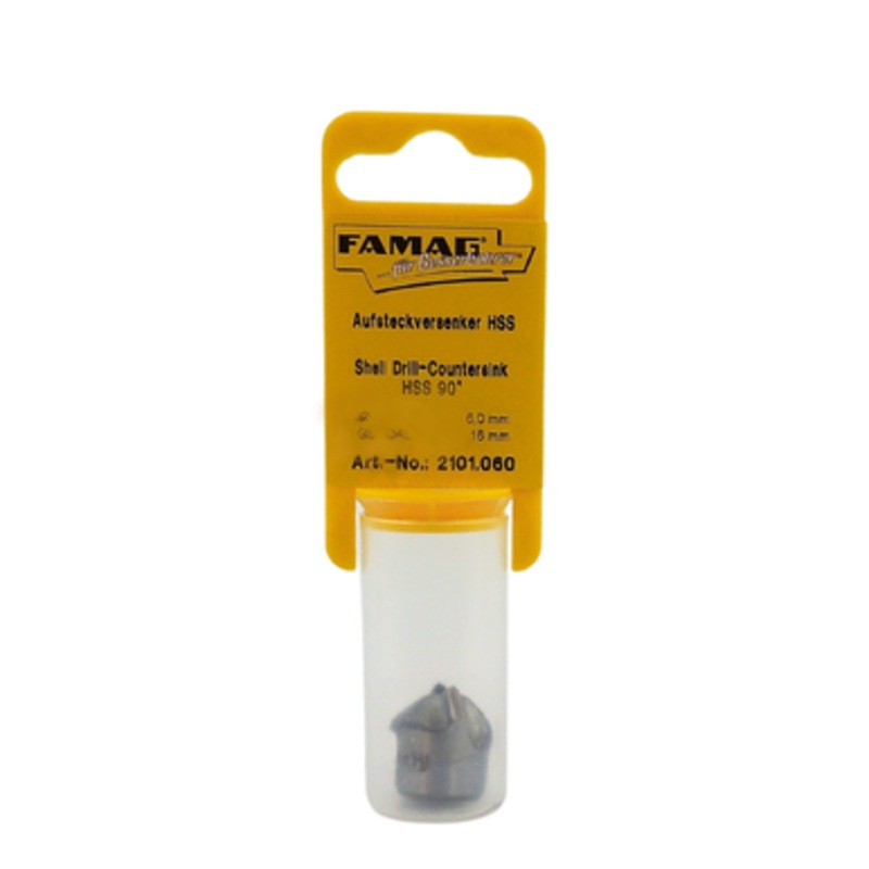 FAMAG Shell Countersinks | 2101 90 Countersink –  16mm  for 6mm Drill