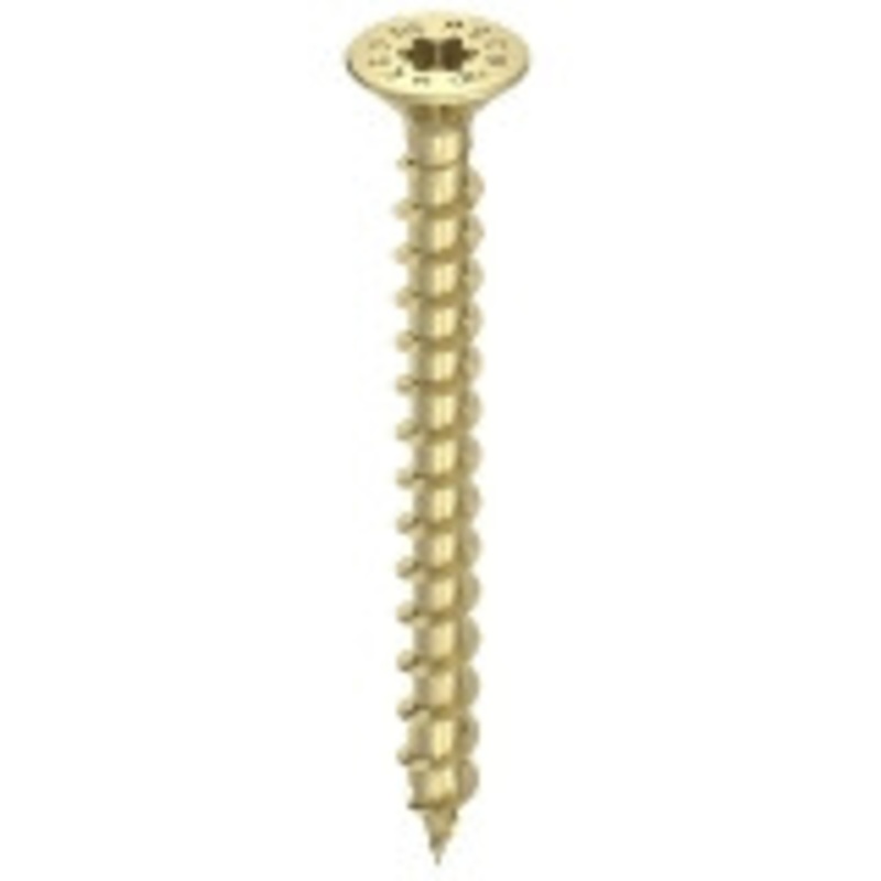 HECO Screws | 6mm Countersunk Head Screws HD30 with Full Thread in Yellow Zinc
