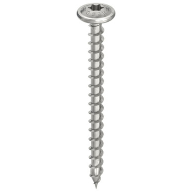 HECO Screws | 6mm Flange Washer Head Screws T30 with Full Thread in A2 304 Stainless Steel