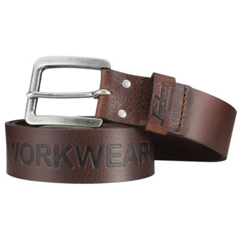 SNICKERS Accessory | 9034 Classic Brown Belt in Leather with Steel Buckle and one Pin