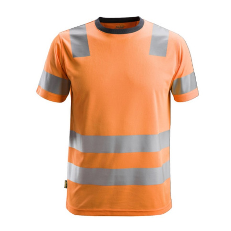SNICKERS T-Shirt | 2530 High Vis Orange T-Shirt with Short Sleeve and in Polyester