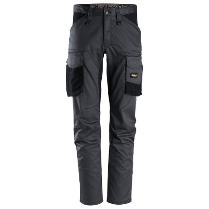 SNICKERS Trousers | 6803 Mid Grey AllroundWork Trousers and in 2-Way Stretch