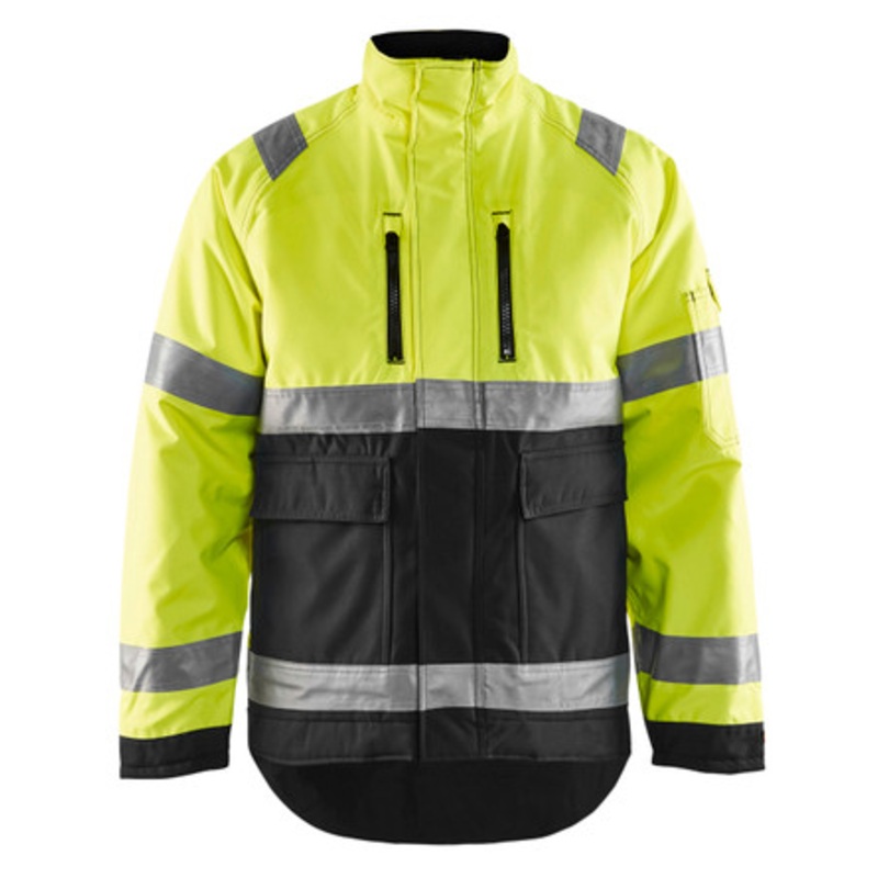 BLAKLADER Jacket | 4827 High Vis Yellow/Black Winter Jacket with Waterproof and in Polyester