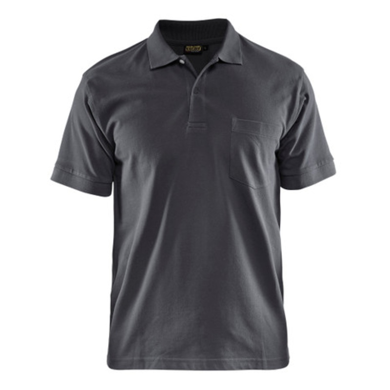 BLAKLADER Polo Shirt  | 3305 Mens Dark Grey Polo Shirt in Cotton
