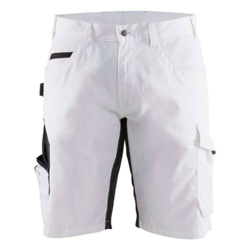 BLAKLADER Shorts | 1094 Painters White Shorts with Rip-Stop with Stretch