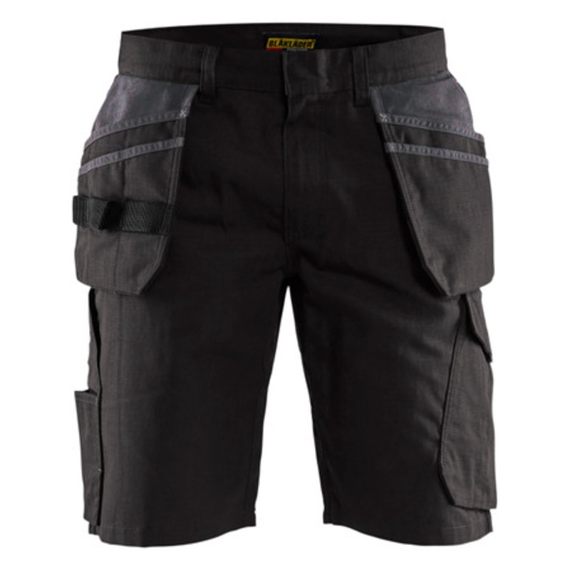 BLAKLADER Shorts | 1494 Service Stretch Black Shorts with Holster Pockets Rip-Stop with Stretch – ON SALE