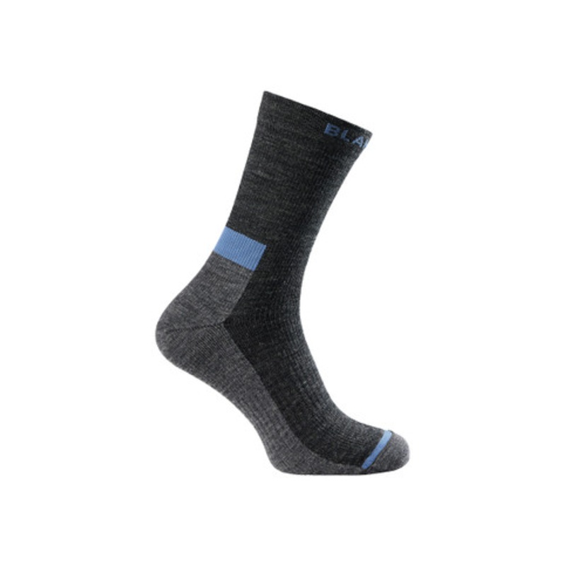BLAKLADER Socks | 2500 Wool Thin Socks Elastic Knit in Black Melange