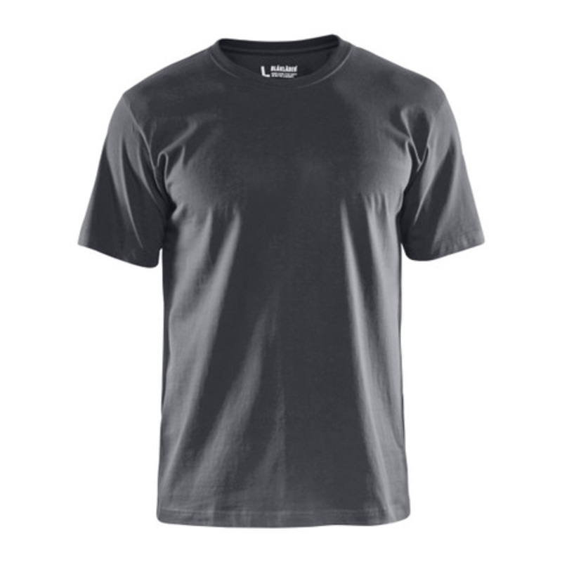 BLAKLADER T-Shirt | 3300 Dark Grey T-Shirt with Round Neck and Classic Fit in Cotton
