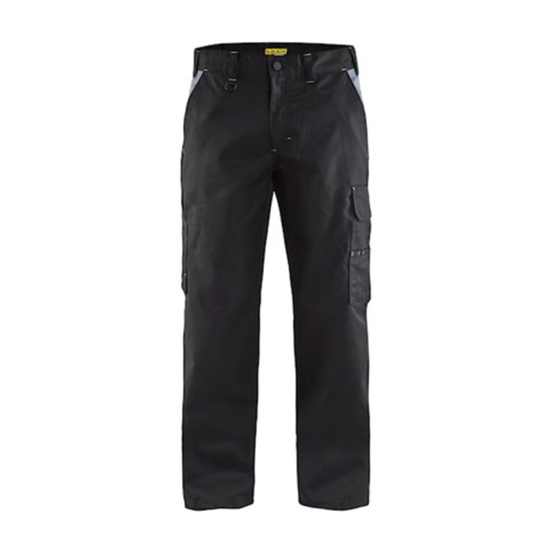 BLAKLADER Trousers | 1404 Industry Black Trousers in Durable Poly/Cotton Blend