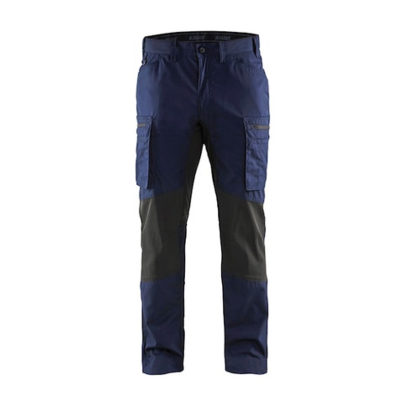 BLAKLADER Trousers | 1459 Service Stretch Navy Blue Trousers with Polyester