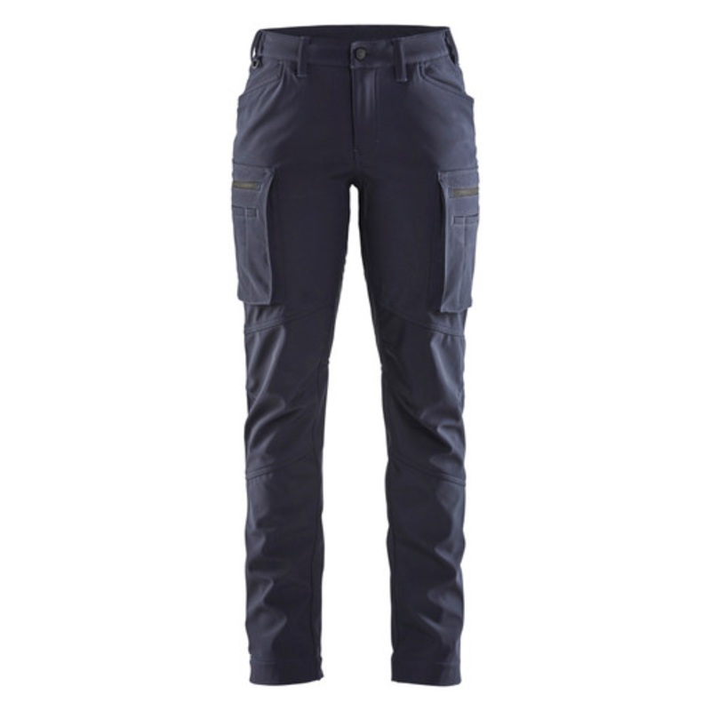 BLAKLADER Trousers | 7177 Womens Winter Service Dark Navy Blue Trousers with Softshell