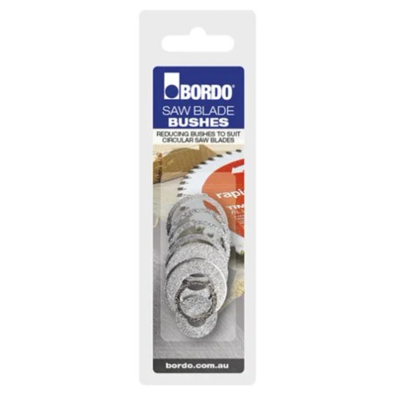 BORDO Saw Blades | REDUCER RINGS Kit for Circular Saw Blades Knurled up to 30mm Bore