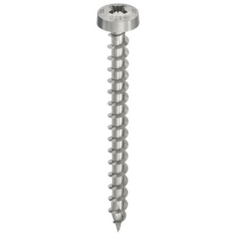 HECO Screws | 5mm Pan Head Screws PZ2 with Full Thread in A2 304 Stainless Steel