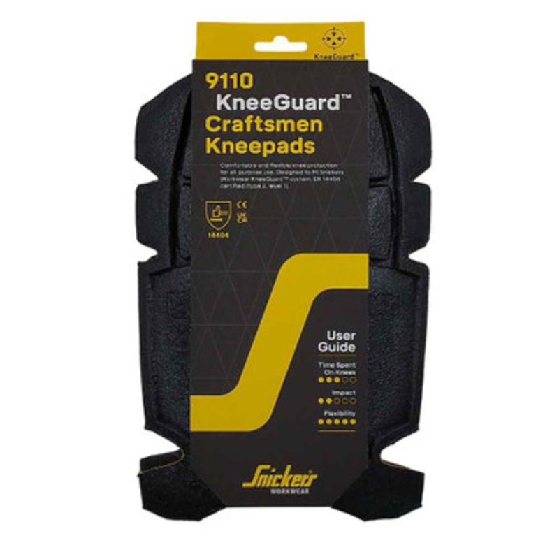 SNICKERS Accessory  | Unisex 9110 Black Craftsman Workwear  Kneepads