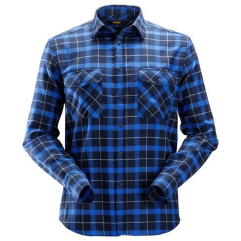SNICKERS Shirt | 8516 Blue / Black Ruffwork Shirt with Flannel-SALE