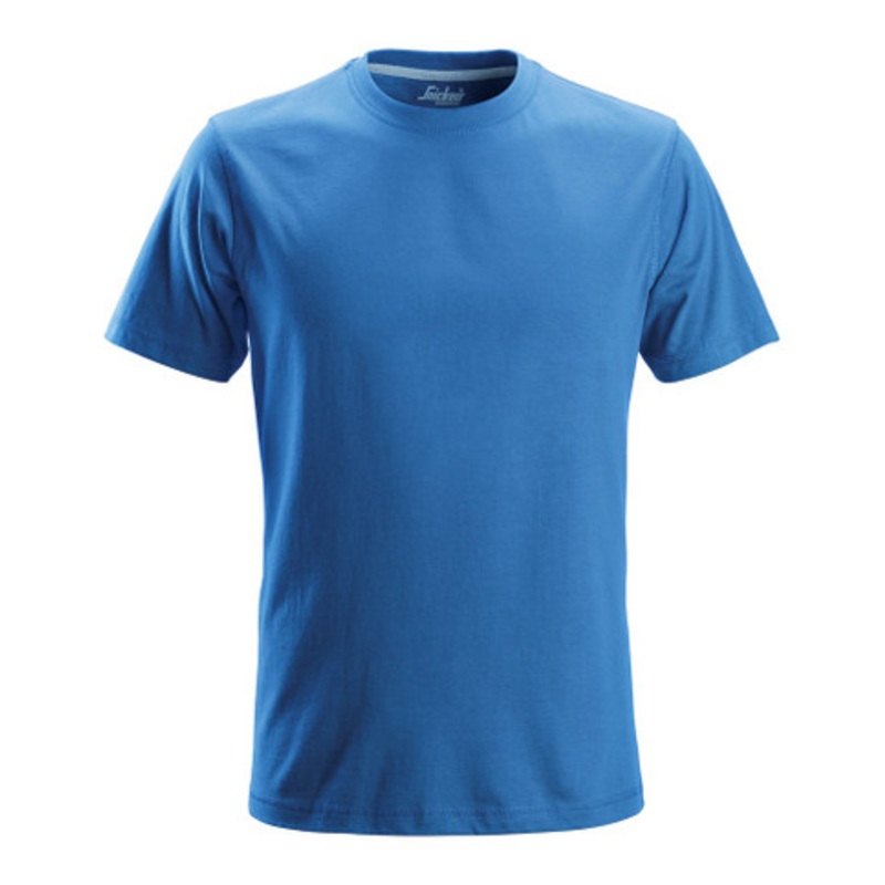 SNICKERS T-Shirt | 2502 True Blue AllroundWork T-Shirt with Round Neck and in Cotton