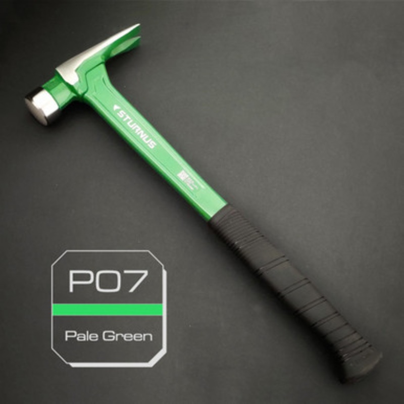 STURNUS Hammer | VELOCITY SMOOTH Face Green Rip Claw Hammer 13oz with LONG Handle
