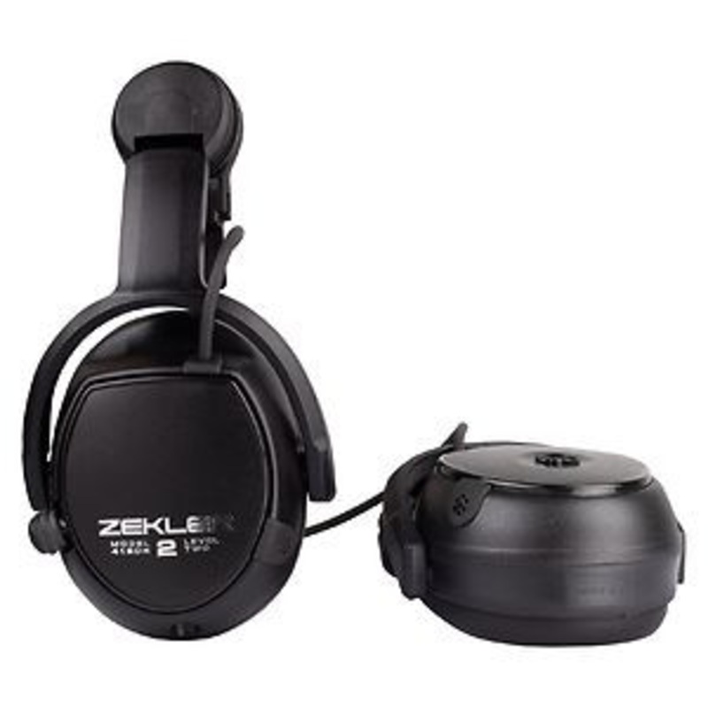 ZEKLER Hearing Protection | 412 DH Earmuffs Hearing Protection with Aux Input and Active Monitoring in Helmet Version