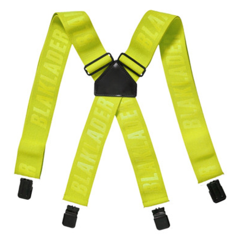 BLAKLADER Braces | 4009 High Vis Yellow Craftsmen Braces with strong straps in Polyester