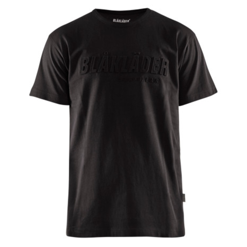 BLAKLADER T-Shirt  | 3531 Mens Black 3D Logo T-Shirt in Cotton