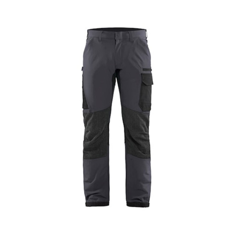 BLAKLADER Trousers | 1422 Industry Mid Grey Trousers Scratch Free in 4-Way Stretch