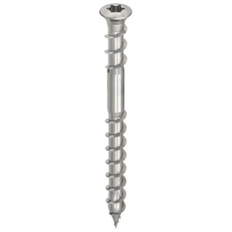 HECO Screws | 5mm Raised Countersunk Head Screws HD20 with Secondary Thread for Decking in A4 316 Stainless Steel